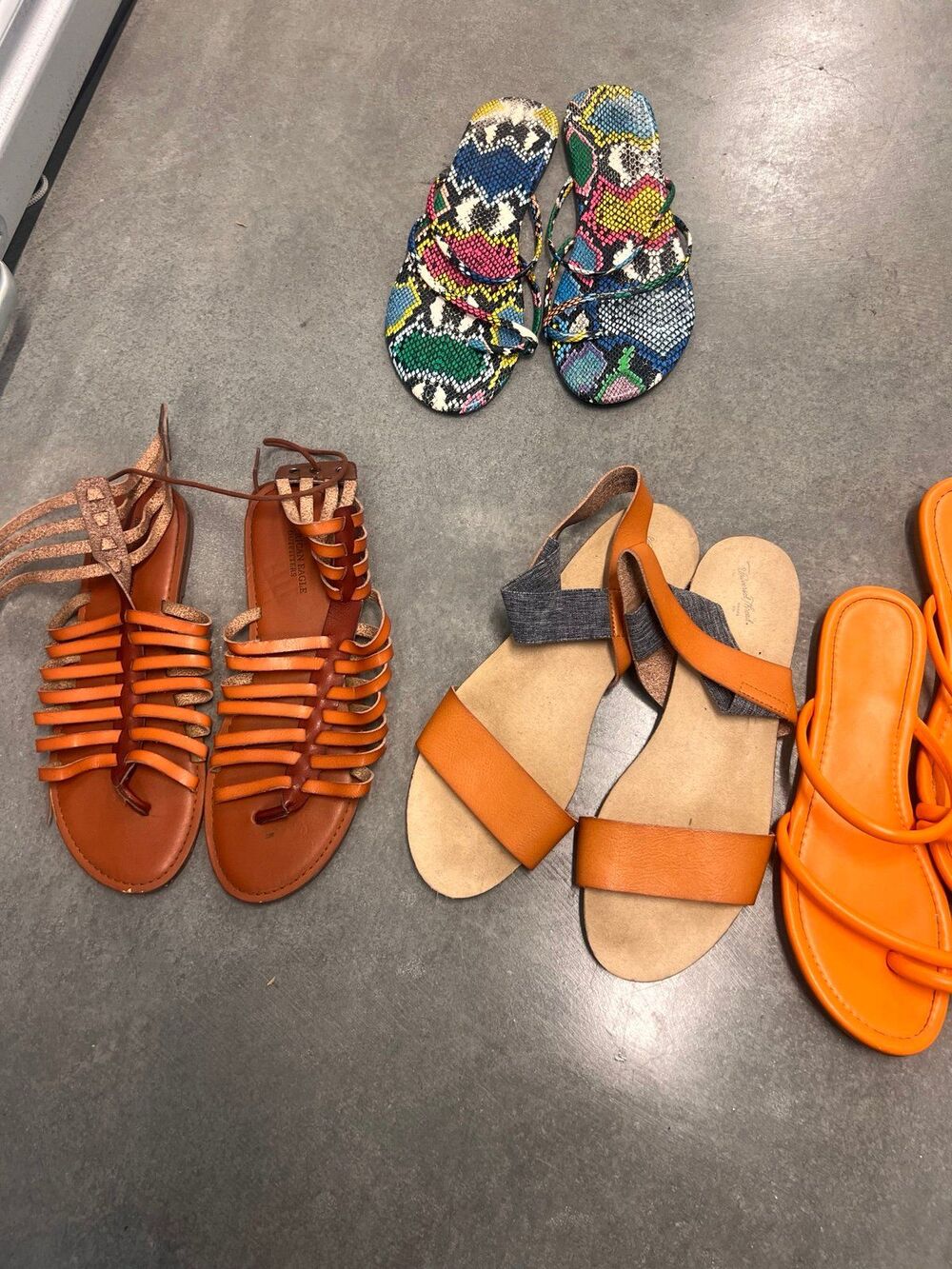 Four Womens Sandals Size 10W